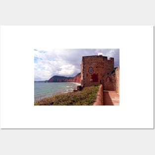 Sidmouth Beach Jurassic Coast Devon England Posters and Art